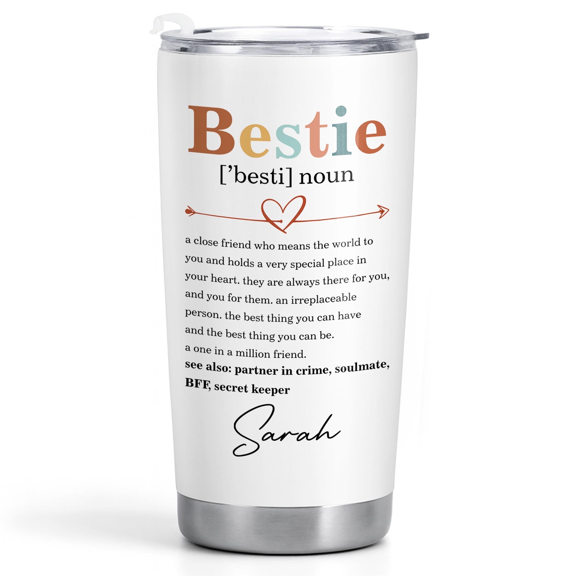 Personalized Bestie Definition Tumbler Custom Name Gift