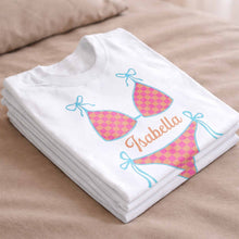 Load image into Gallery viewer, Personalized Checkered Swimsuit T-shirt &amp; Hoodie Gift for Friends
