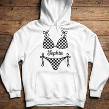 Load image into Gallery viewer, Personalized Checkered Swimsuit T-shirt &amp; Hoodie Gift for Friends
