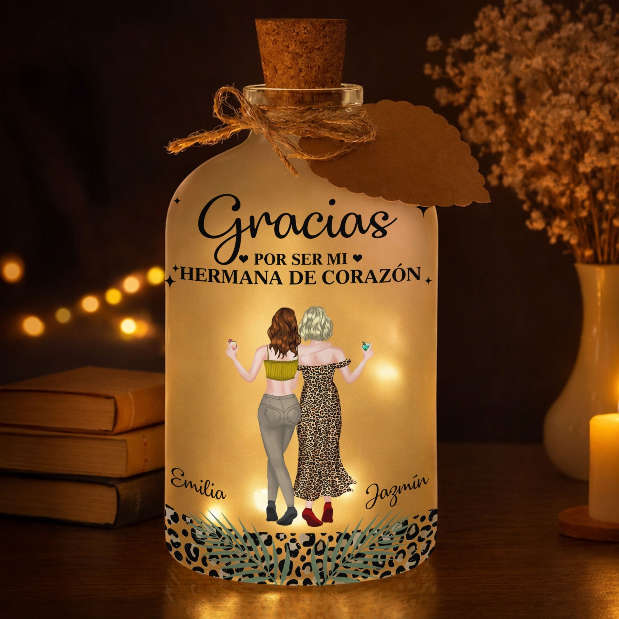 Personalized Short Bottle Light Custom Gift for Best Friends