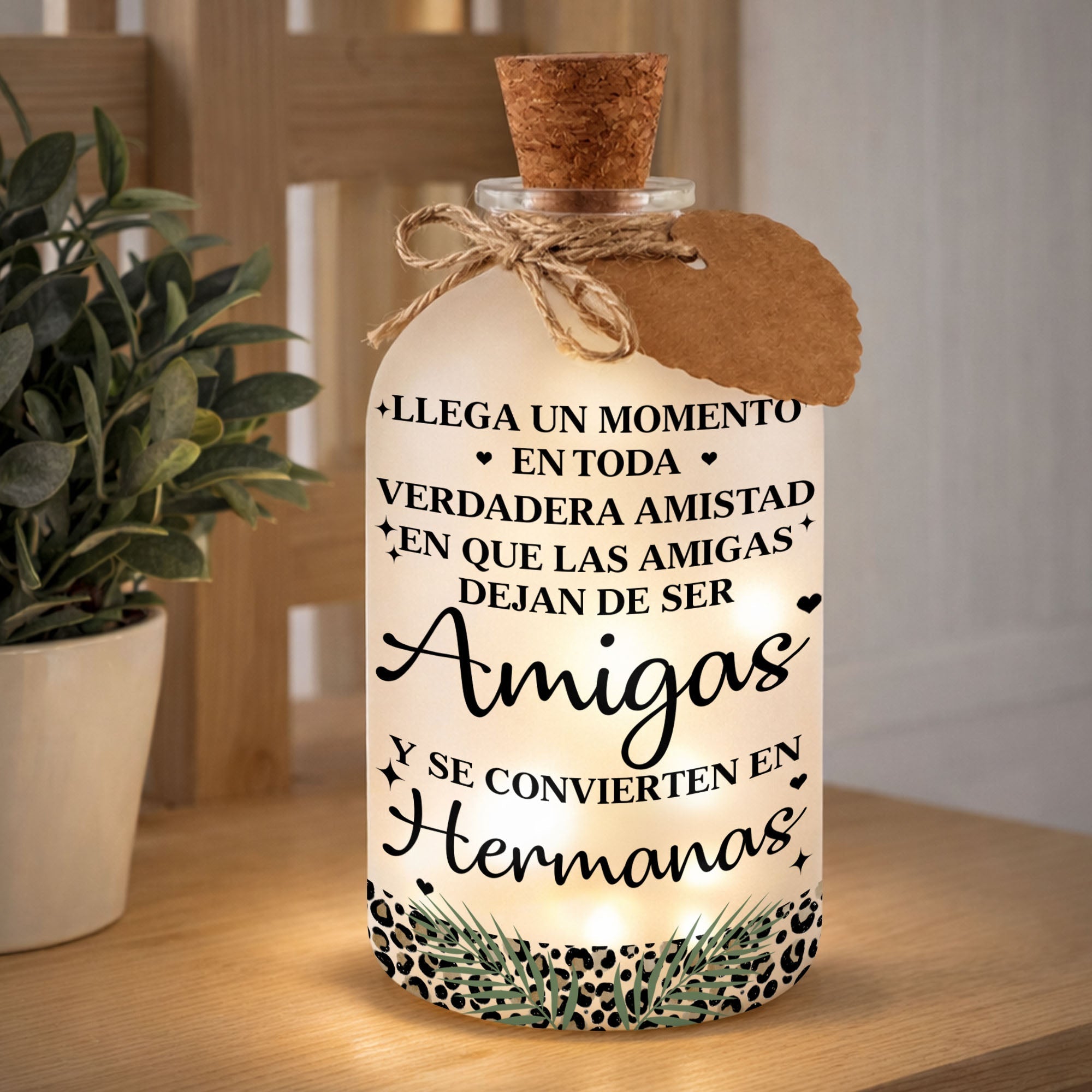Personalized Short Bottle Light Custom Gift for Best Friends