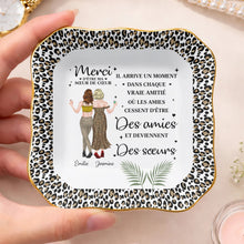 Load image into Gallery viewer, Personalized Lace Square Jewelry Dish Custom Name Gift for Best Friend
