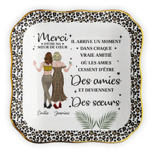 Load image into Gallery viewer, Personalized Lace Square Jewelry Dish Custom Name Gift for Best Friend
