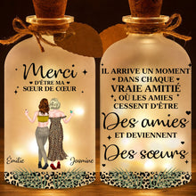 Load image into Gallery viewer, Personalized Frosted Glass Short Bottle Light Custom Art Gift for Best Friends
