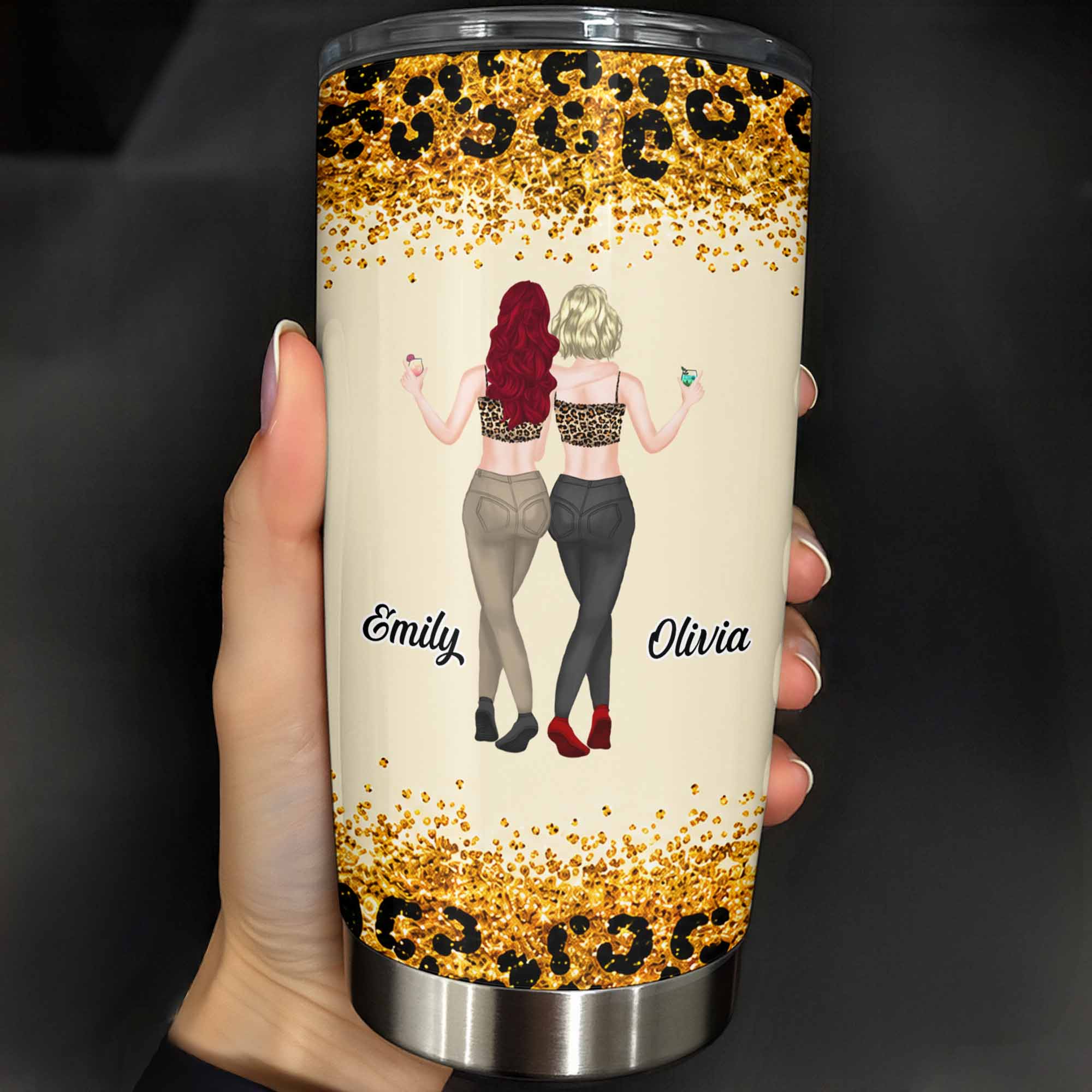 Personalized Ghost Friends Tumbler Custom Bestie Gift 20oz 30oz