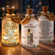 Load image into Gallery viewer, Personalized Short Bottle Light for Best Friend Gift
