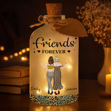 Load image into Gallery viewer, Personalized Bottle Light Custom Besties Art Gift for Friends
