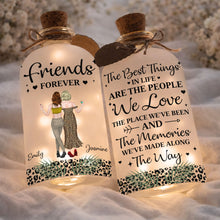 Load image into Gallery viewer, Personalized Bottle Light Custom Besties Art Gift for Friends
