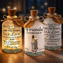 Load image into Gallery viewer, Personalized Bottle Light Custom Besties Art Gift for Friends
