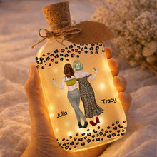 Load image into Gallery viewer, Personalized Leopard Print Short Bottle Light Custom Art Gift for Best Friend
