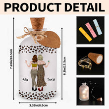 Load image into Gallery viewer, Personalized Leopard Print Short Bottle Light Custom Art Gift for Best Friend

