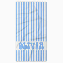 Load image into Gallery viewer, Personalized Microfiber Beach Towel Custom Name Gift for Her
