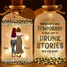 Load image into Gallery viewer, Personalized Short Bottle Light Best Friend Gift Leopard Print

