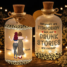 Load image into Gallery viewer, Personalized Short Bottle Light Best Friend Gift Leopard Print
