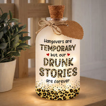 Load image into Gallery viewer, Personalized Short Bottle Light Best Friend Gift Leopard Print
