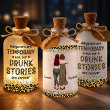 Load image into Gallery viewer, Personalized Short Bottle Light Best Friend Gift Leopard Print
