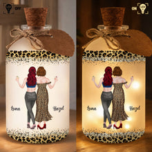 Load image into Gallery viewer, Personalized Short Bottle Light Best Friend Gift Leopard Print
