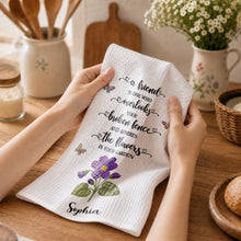 Load image into Gallery viewer, Personalized Kitchen Towel Custom Name Gift for Best Friend
