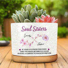 Load image into Gallery viewer, Personalized Ceramic Plant Pot Custom Gift for Best Friend
