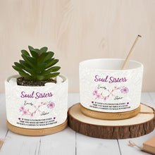Load image into Gallery viewer, Personalized Ceramic Plant Pot Custom Gift for Best Friend
