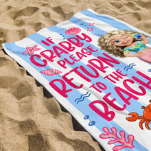 Load image into Gallery viewer, Personalized Beach Towel Custom Name for Best Friend Gift
