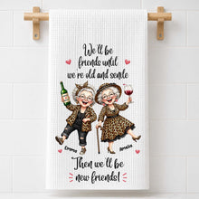 Load image into Gallery viewer, Personalized Kitchen Towel Best Friend Gift for BFF Custom Print
