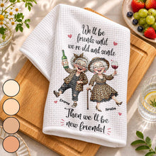 Load image into Gallery viewer, Personalized Kitchen Towel Best Friend Gift for BFF Custom Print

