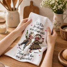 Load image into Gallery viewer, Personalized Kitchen Towel Best Friend Gift for BFF Custom Print
