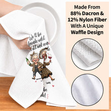 Load image into Gallery viewer, Personalized Kitchen Towel Best Friend Gift for BFF Custom Print
