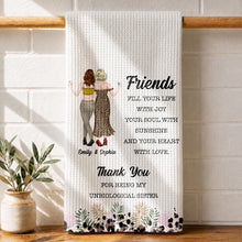 Load image into Gallery viewer, Personalized Kitchen Towel Best Friend Gift Unbiological Sister
