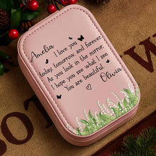 Load image into Gallery viewer, Personalized Jewelry Box with LED Mirror Custom Name Gift for Mom
