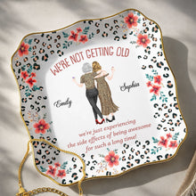 Load image into Gallery viewer, Personalized Ceramic Jewelry Dish Custom Name Gift for Besties
