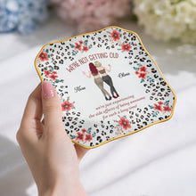 Load image into Gallery viewer, Personalized Ceramic Jewelry Dish Custom Name Gift for Besties
