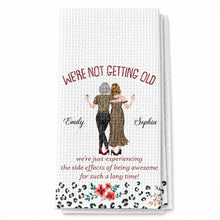 Load image into Gallery viewer, Personalized Leopard Print Kitchen Towel Best Friend Gift
