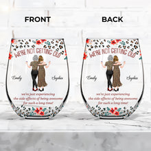 Load image into Gallery viewer, Personalized Stemless Wine Glass Custom BFF Gift Unique Design
