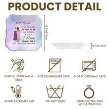 Load image into Gallery viewer, Personalized Lace Jewelry Dish Custom Name Gift for Bestie
