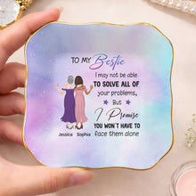Load image into Gallery viewer, Personalized Lace Jewelry Dish Custom Name Gift for Bestie
