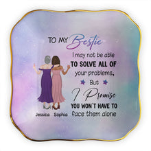 Load image into Gallery viewer, Personalized Lace Jewelry Dish Custom Name Gift for Bestie
