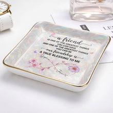 Load image into Gallery viewer, Personalized Infinity Flower Jewelry Dish Custom Name Gift for Friends
