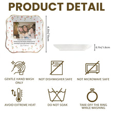Load image into Gallery viewer, Personalized Lace Jewelry Dish Custom Photo Gift for Best Friend

