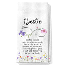 Load image into Gallery viewer, Personalized Kitchen Towel Custom Bestie Definition Gift
