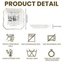 Load image into Gallery viewer, Personalized Lace Square Jewelry Dish Custom Name Gift for Best Friends
