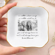 Load image into Gallery viewer, Personalized Lace Square Jewelry Dish Custom Name Gift for Best Friends
