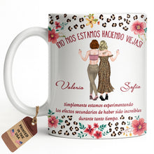 Load image into Gallery viewer, Personalized Best Friend Coffee Mug Custom Name Leopard Flowers Gift
