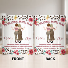 Load image into Gallery viewer, Personalized Best Friend Coffee Mug Custom Name Leopard Flowers Gift
