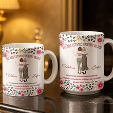 Load image into Gallery viewer, Personalized Best Friend Coffee Mug Custom Name Leopard Flowers Gift
