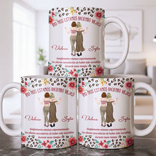 Load image into Gallery viewer, Personalized Best Friend Coffee Mug Custom Name Leopard Flowers Gift
