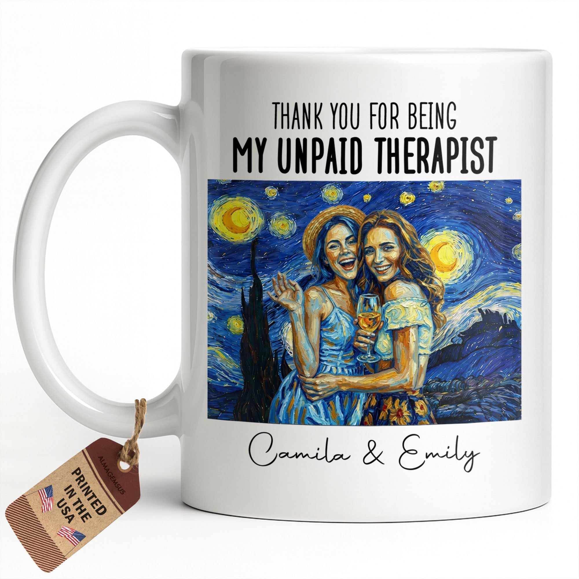 Personalized Photo Upload Coffee Mug for Best Friend Gift