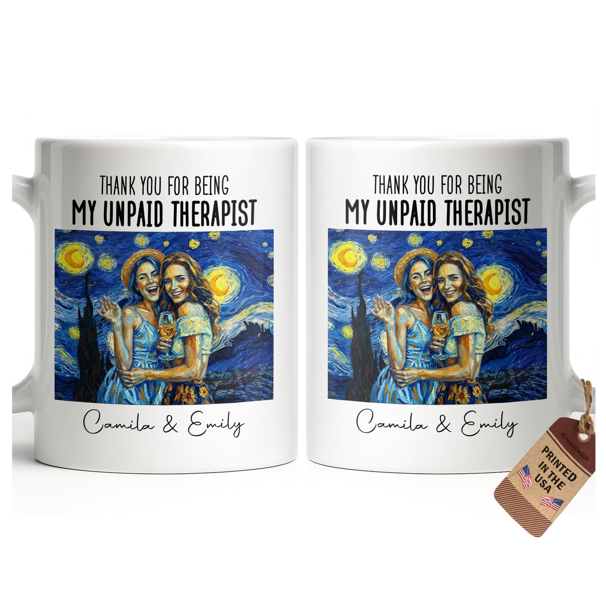 Personalized Photo Upload Coffee Mug for Best Friend Gift