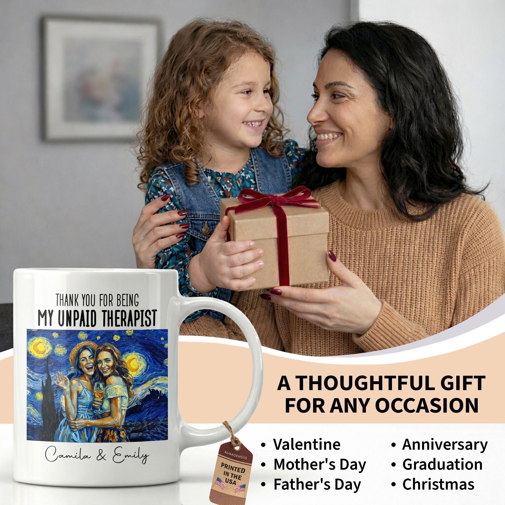 Personalized Photo Upload Coffee Mug for Best Friend Gift
